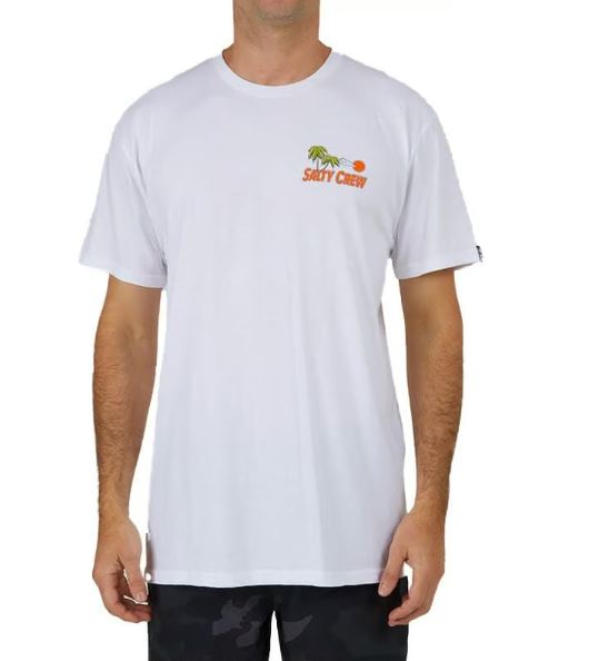 Camiseta de manga corta para hombre Salty Crew Tropicali Tee Blanca