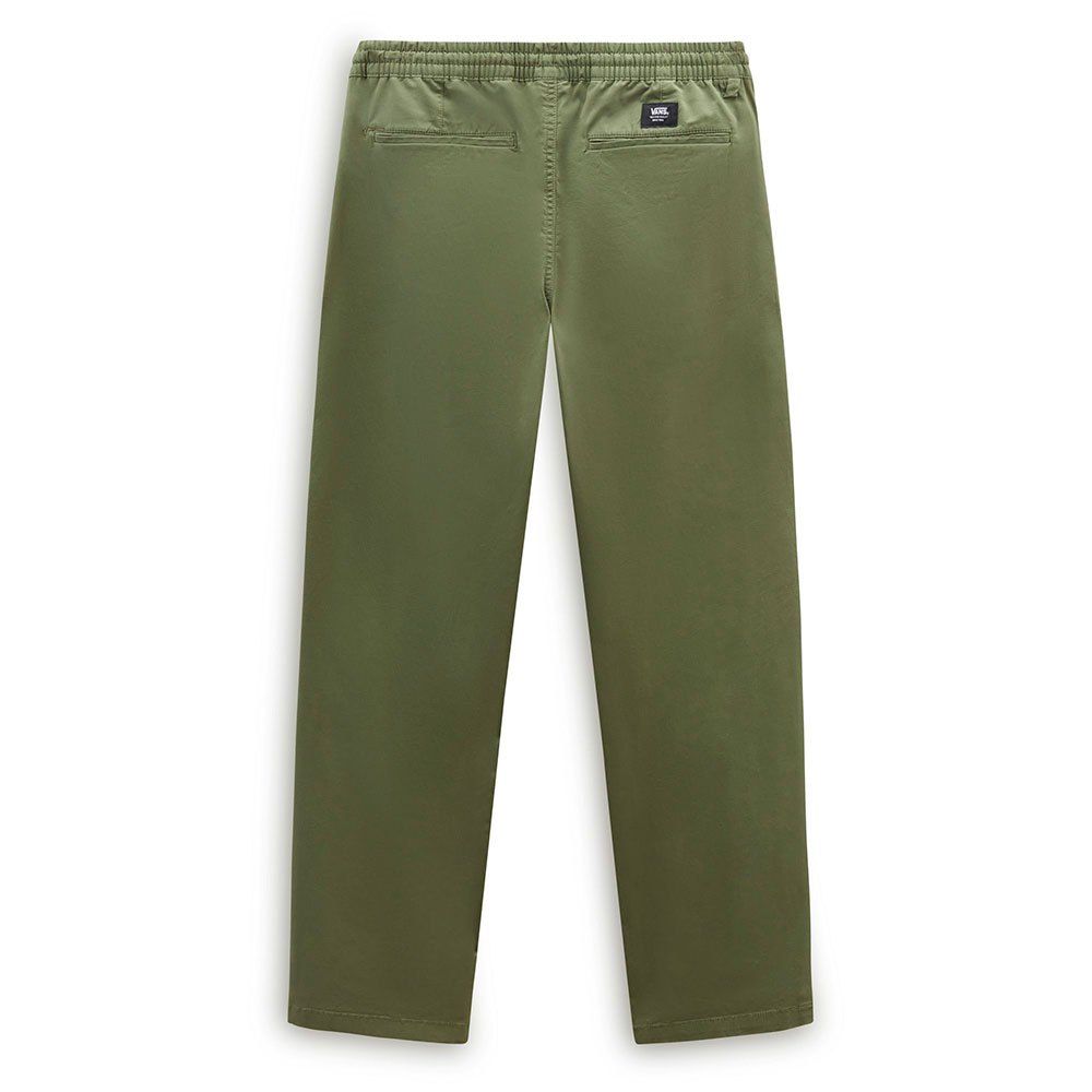 Pantalón Vans Range Relaxed Elastic Olivine verde oliva posterior