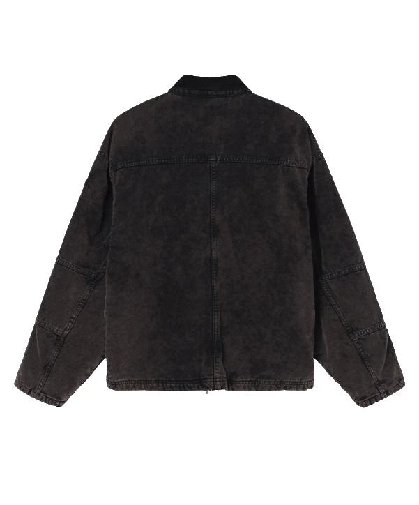 Chaqueta Stussy Washed Canvas Shop en Negro