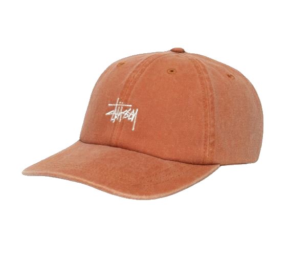 Gorra Stüssy Washed Stock Low Pro Cap Rust Red