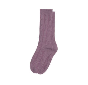 STÜSSY CALCETINES CABLE KNIT S DRESS SOCKS PLUM