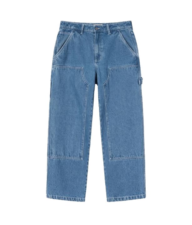 STÜSSY CANVAS WORK PANT WASHED BLUE