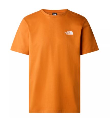 Camiseta de manga corta para hombre The North Face SS Red Box Tee Desert Rust TNF Black