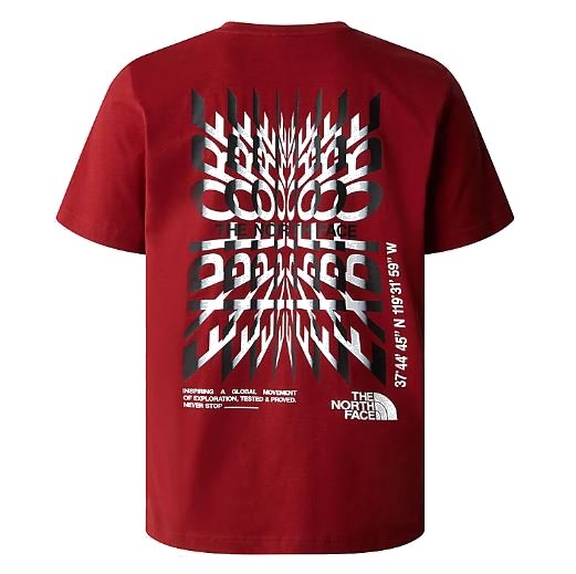 Camiseta de manga corta para hombre The North Face Coordinates TNF Iron Red