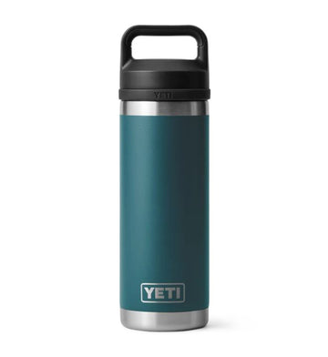 Botella Yeti Rambler de 532 ml Verde con Tapa Chug y pajita