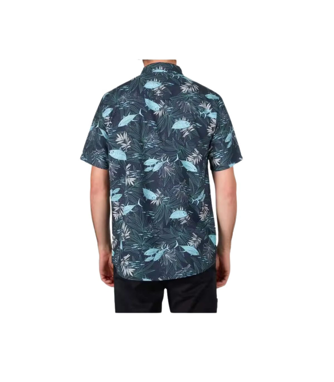 SALTY CREW CAMISA FEEDING FRENZY UV WOVEN MIDNIGHT