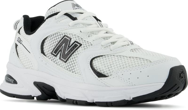 Zapatillas New Balance 530 Blancas con el logo NB en Negro frontal