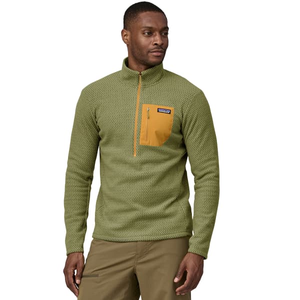 Sudadera de cuello alto y media cremallera Patagonia R1 Air Zip-Neck en color Buckhorn Green