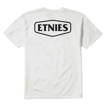 Camiseta de manga corta Etnies Dystopia Font Tee White espalda