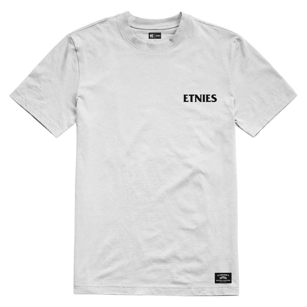 Camiseta de manga corta Etnies Dystopia Font Tee White espalda