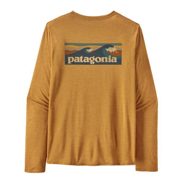 Camiseta de Manga Larga Patagonia Capilene® Cool Daily Graphic Shirt - Waters Pufferfish Gold XDye espalda