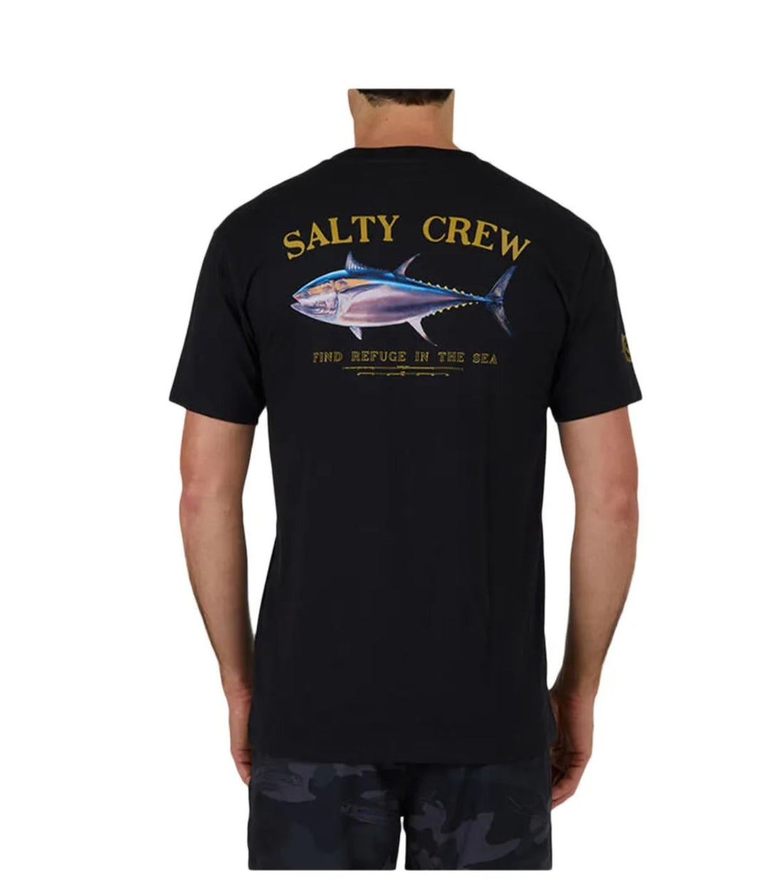 Camiseta Salty Crew Big Blue Premium Tee Negra