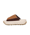 Sandalias UGG Venture Daze Slide Marrones para mujer izquierda