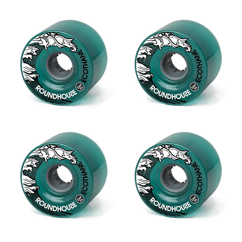 Pack de 4 Ruedas Skate Carver Roundhouse Eco-Mag Ecotane 65mm 81A