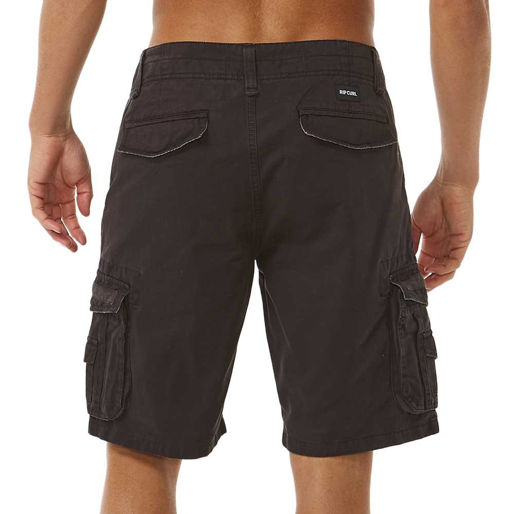 Pantalones Cortos Rip Curl Trail Cargo Negro Lavado