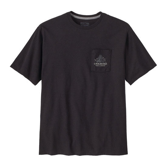 PATAGONIA CHOUINARD CRESTO POCKET RESPONSIBILI-TEE INK BLACK