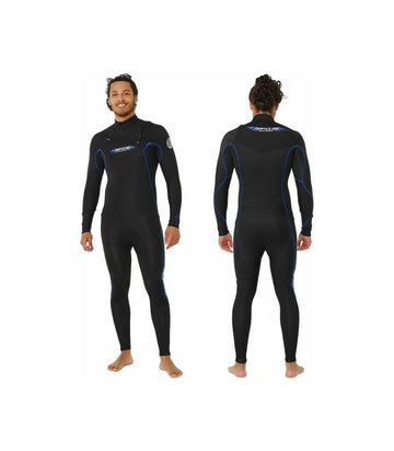 RIP CURL DAWN PATROL PERFORMANCE 3/2 2024 CHEST ZIP FLAME BLACK