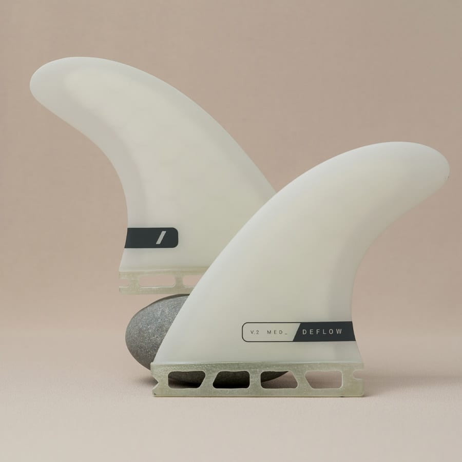 Quilla Deflow V.2 Medium Futures Fins White