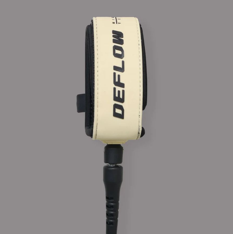 Puño del invento Deflow Leash 6' 6mm Alta Performance Cream