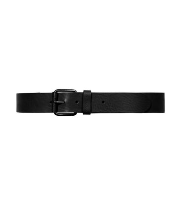 CARHARTT WIP SCRIPT BELT BLACK | CINTURÓN DE PIEL CON HEBILLA METÁLICA