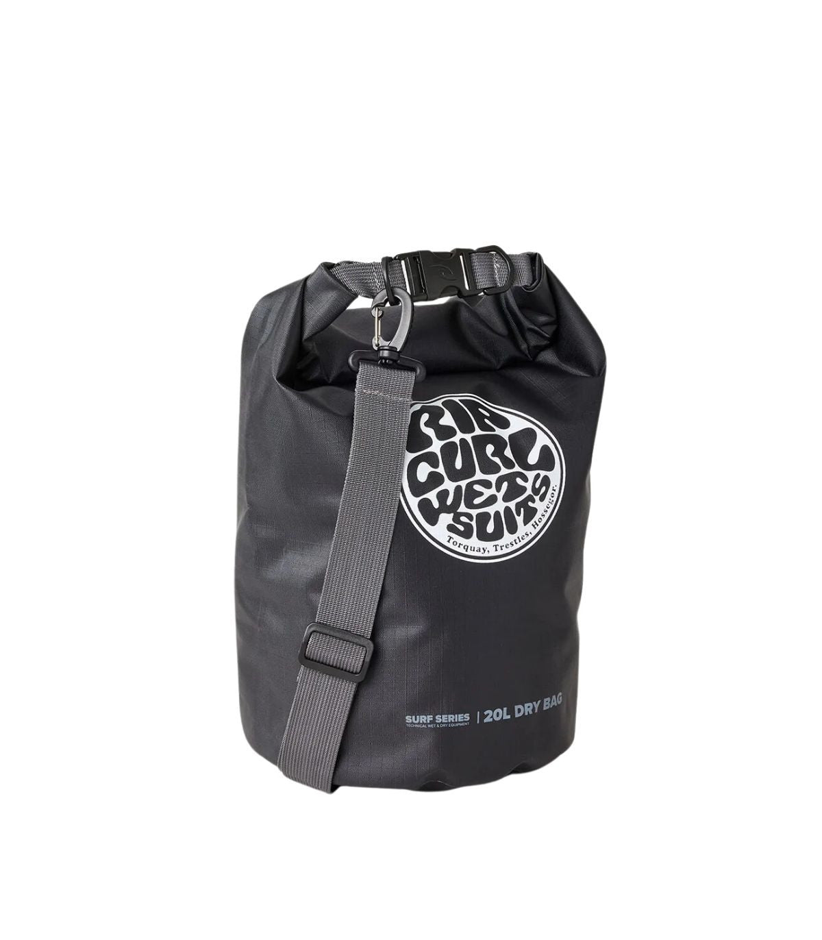 RIP CURL SURF SERIES 20L BARREL BAG BLACK / GREY - MOCHILA ESTANCO