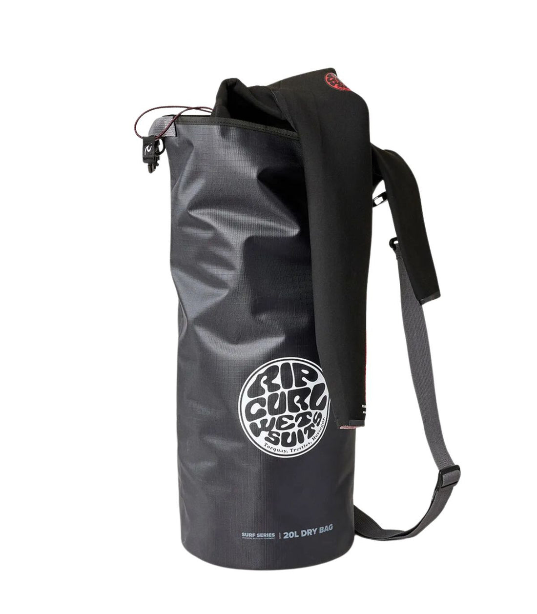 RIP CURL SURF SERIES 20L BARREL BAG BLACK / GREY - MOCHILA ESTANCO