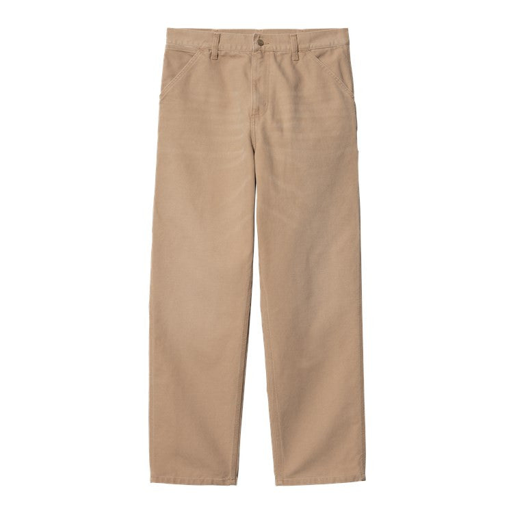 CARHARTT WIP SINGLE KNEE PANTALON PEANUT (AGED CANVAS)