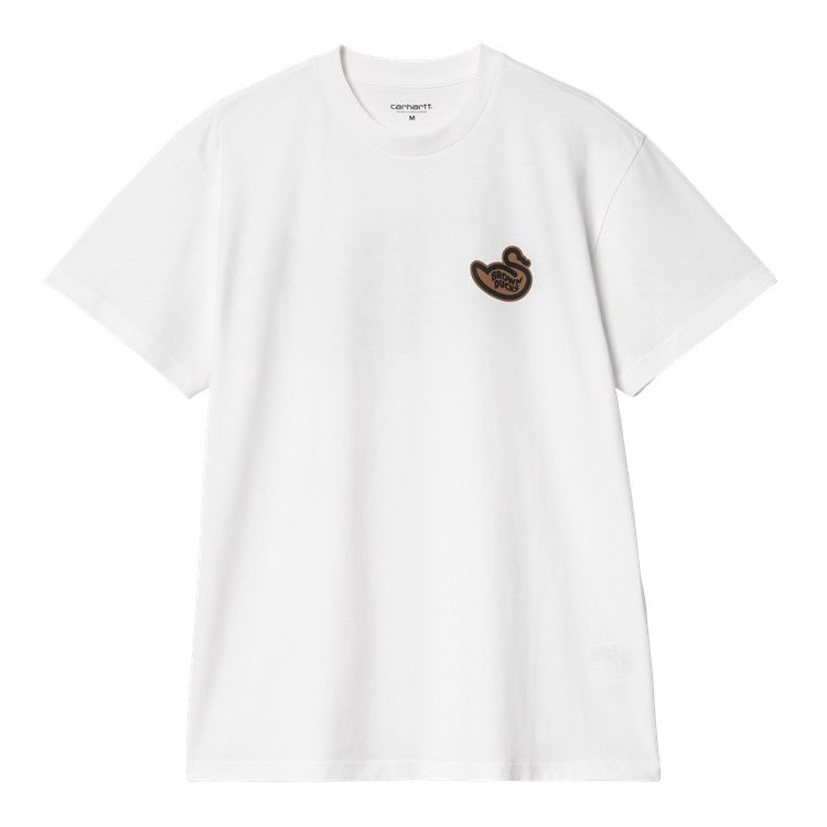 CARHARTT WIP BROWN DUCKS T-SHIRT WHITE - CAMISETA