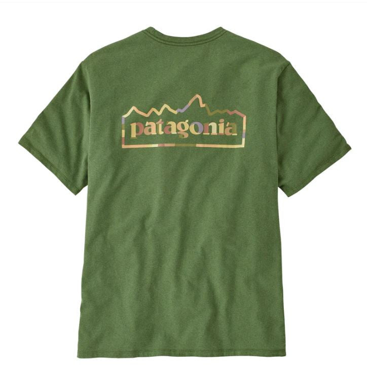 PATAGONIA UNITY FITZ RESPONSIBILI-TEE INK TERRAIN GREEN