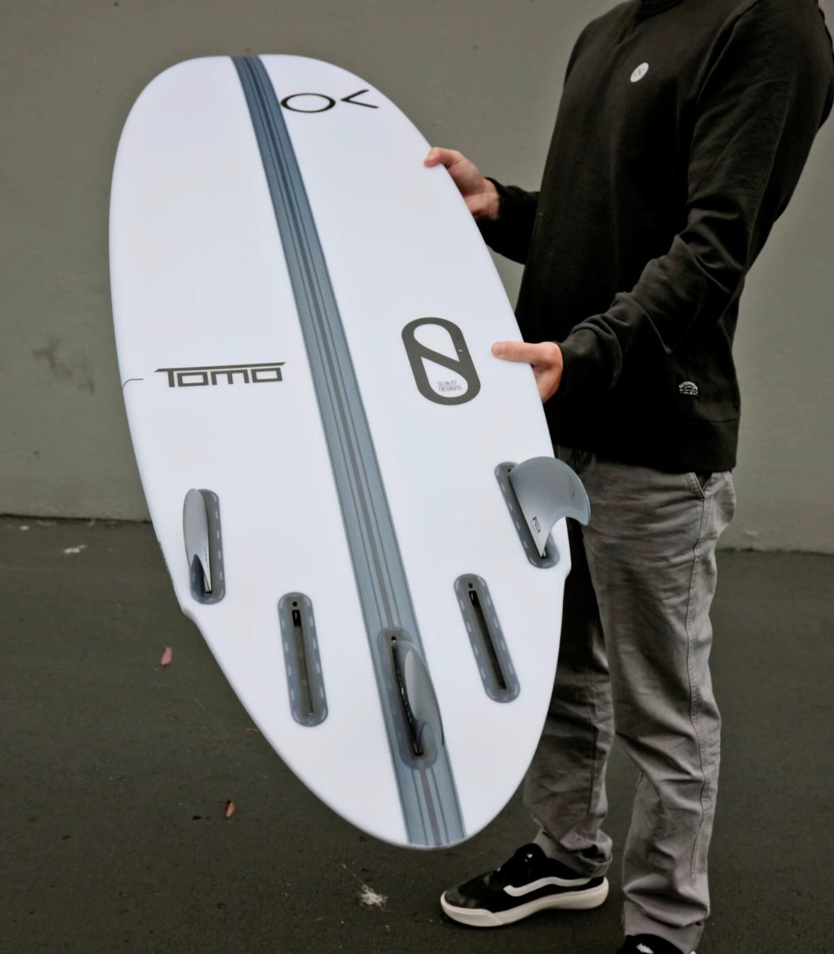 detalle del tail de la tabla de surf de Kelly Slater Mindcraft de Firewire y Slater Designs