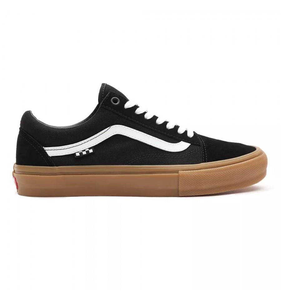 Zapatillas Vans Old Skool Skate Black Gum lateral