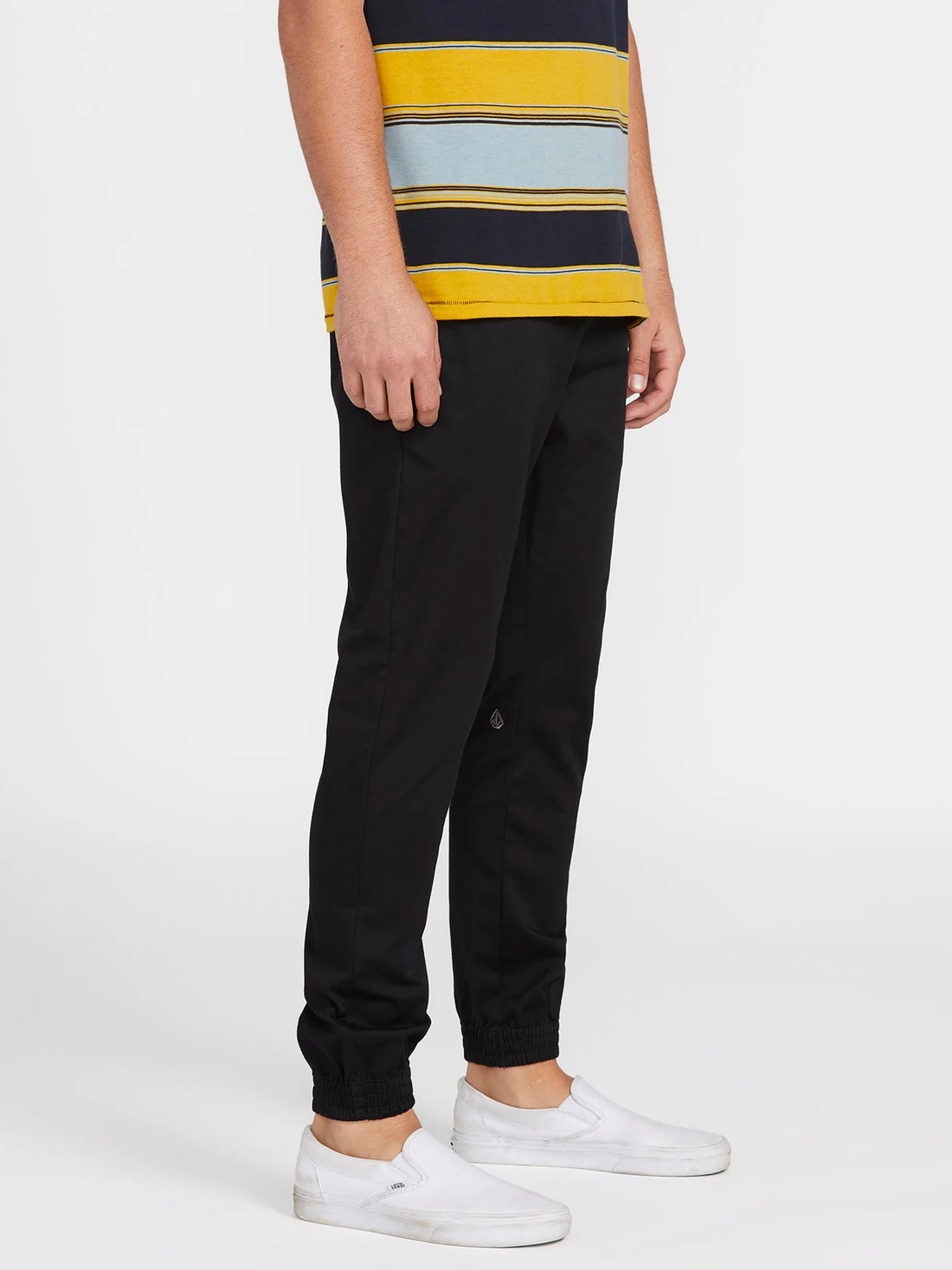 Pantalón con cintura elástica Volcom Frickin Slim Jogger Negro