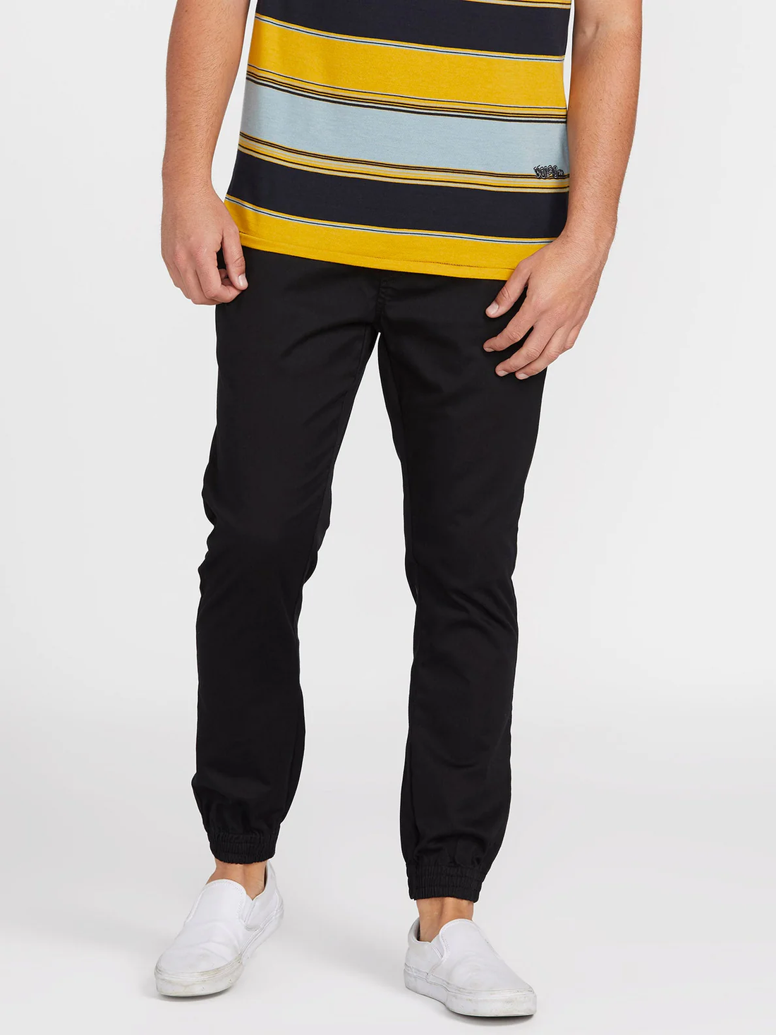 Pantalón con cintura elástica Volcom Frickin Slim Jogger Negro