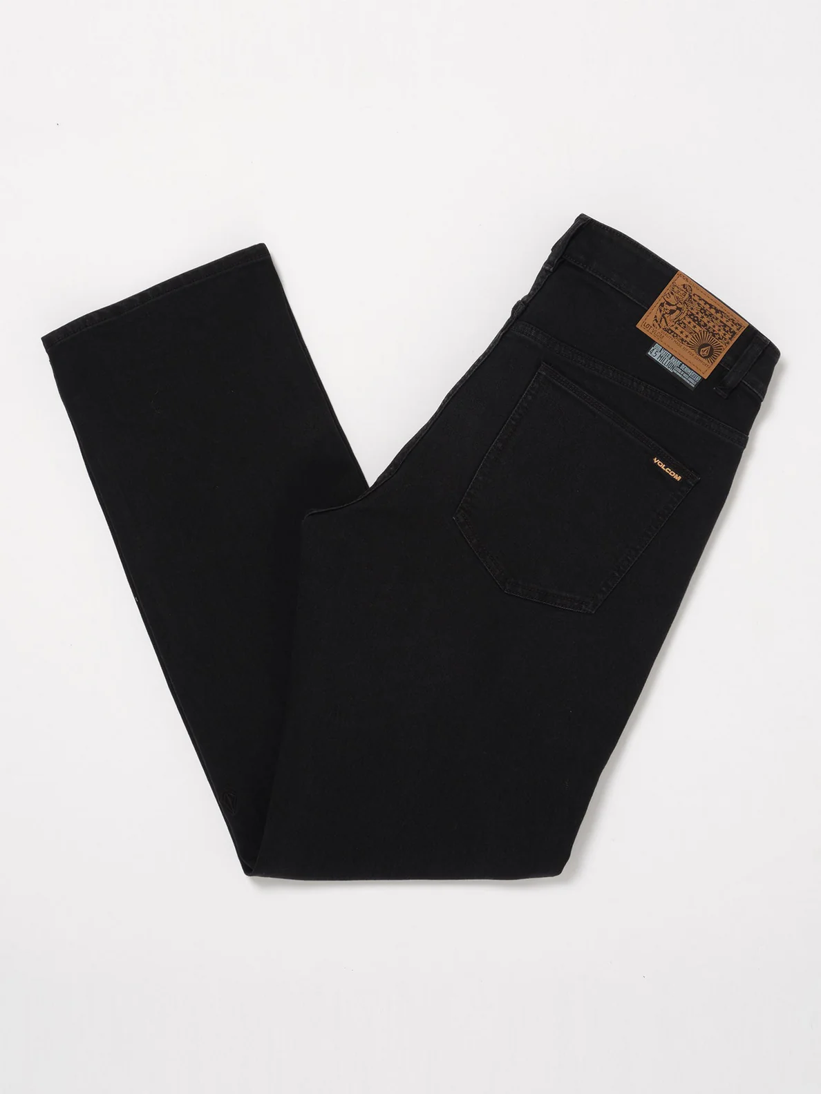 Pantalón vaquero Volcom Modown Denim Black Out doblado