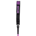 Primer plano del doble swivel de rodamiento de acero inoxidable del Deflow Core Leash Fuchsia con cuerda PU premium en color fucsia.