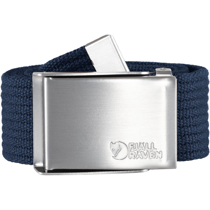 Canvas belt dark navy 77029 555 cinturón hebilla metálica ajustable.