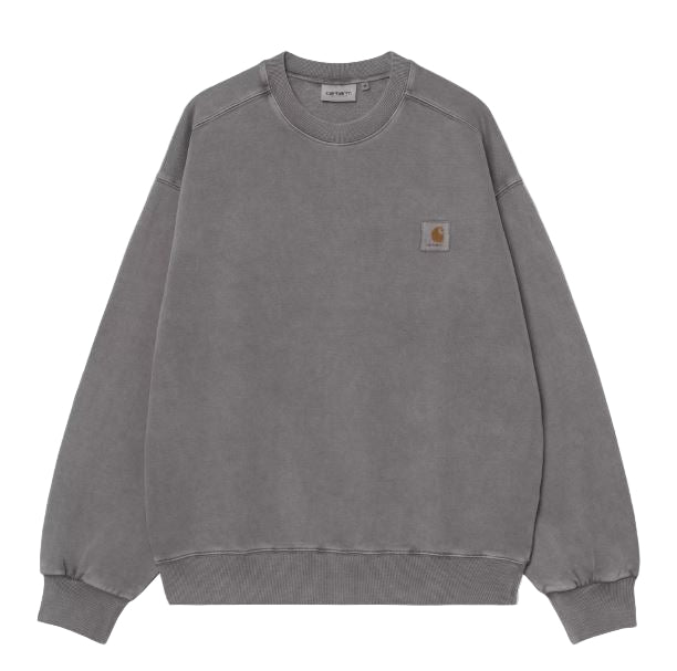Sudadera carhartt sin capucha. Logo pequeño. Corte oversize.