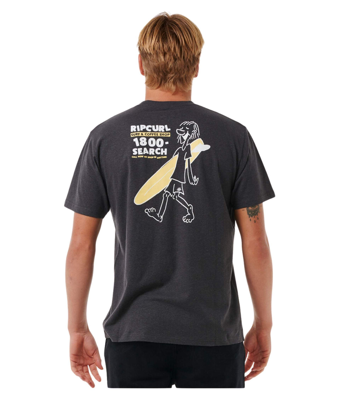 CAMISETA RIP CURL SURFER DUDE TEE WASHED BLACK