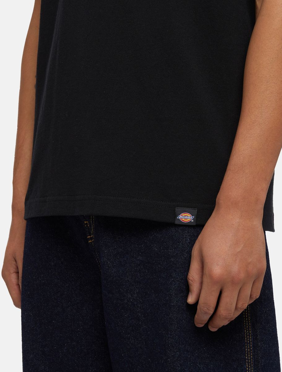 Cintura de la Camiseta de Manga Corta Casual Dickies Panther Tee SS negra