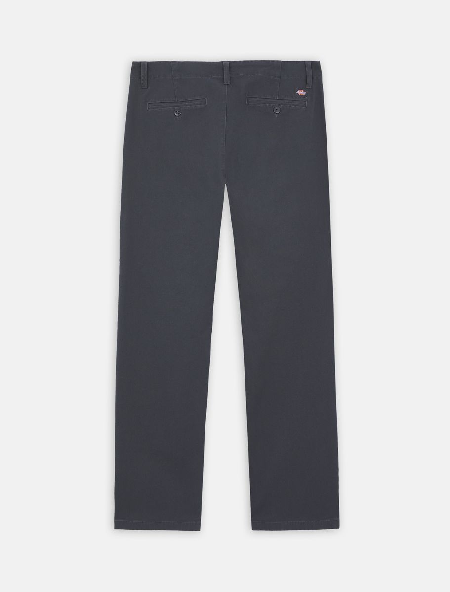 Pantalones de Trabajo Resistentes Dickies Kerman Gris Carbón expuestos posterior