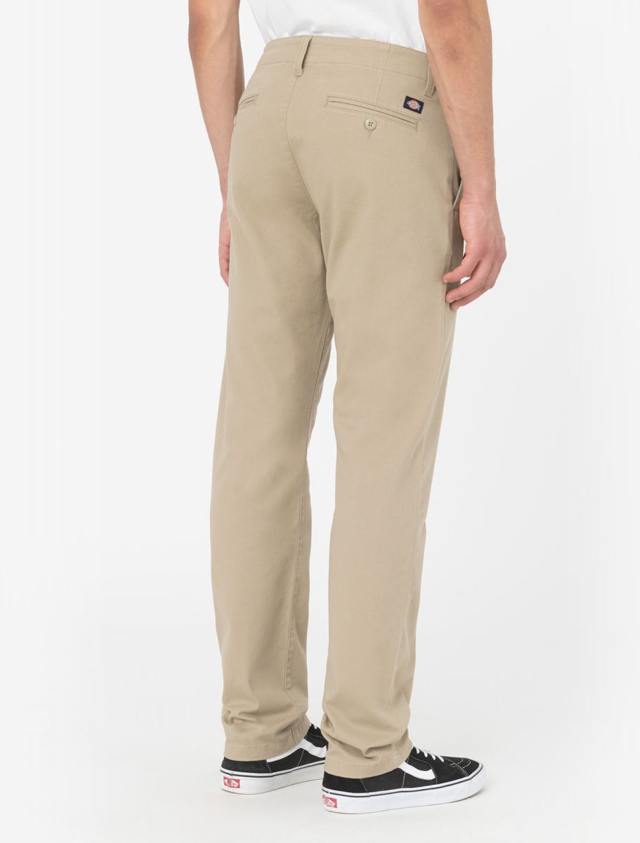 Pantalones de Trabajo Resistentes Dickies Kerman Caqui lateral posterior