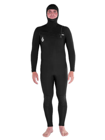 VOLCOM MODULATOR 5/4/3MM HOOD CHESTZIP FULLSUIT BLACK | Traje de neopreno con cremallera y capucha