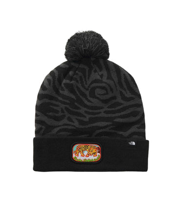 Gorro de lana con pompon the north face tigre ski tuke