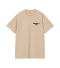 Carhartt WIP S/S Wiptopia T-Shirt color Wall vista frontal, camiseta de manga corta con logo gráfico en el pecho