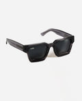 Gafas de sol Warmouth Eyewear Gentle Man Guy negras polarizadas vista lateral en fondo blanco