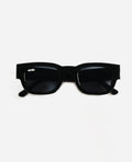 Gafas de sol Warmouth Radical Roots color negro mate con lentes negras – vista frontal.