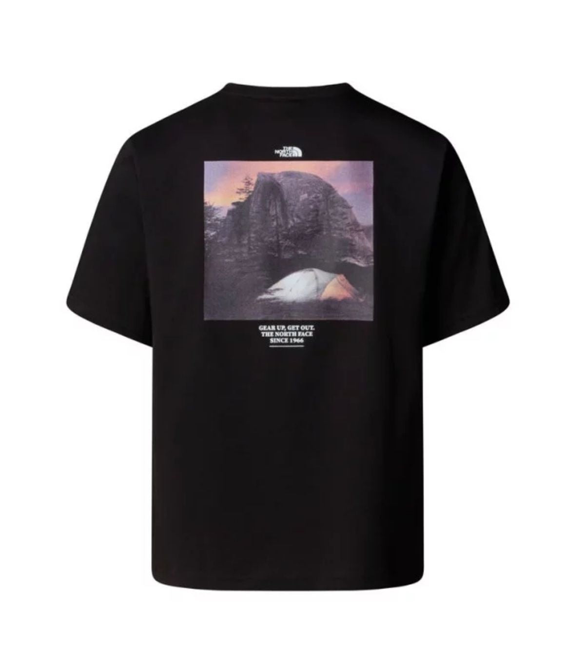 camiseta the north face camping tnf black back