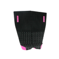 Vista lateral del grip Deflow 2 Piece Traction II fuchsia mostrando el kick de cola de 25 mm con inclinación de 50 grados sobre fondo blanco.