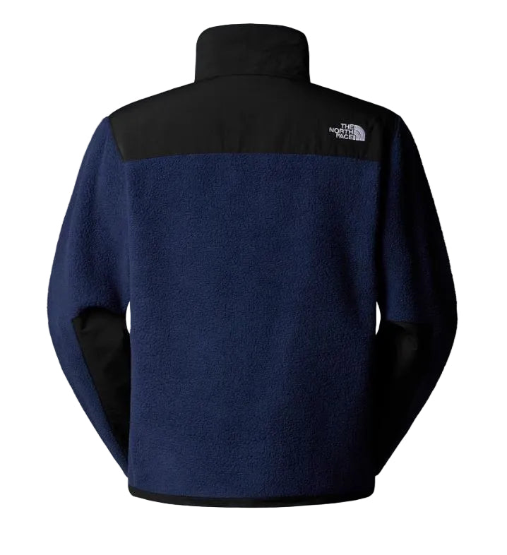 Chaqueta The North Face Retro Denali para hombre en color TFN Summit navy/black con el logo en blanco, vista posterior completa