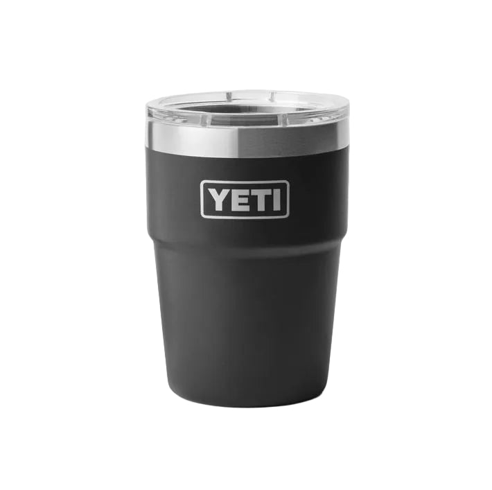 Vaso térmico YETI Rambler apilable en color Black  con logotipo visible